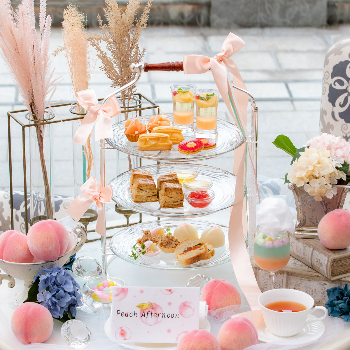Elegant Peach Afternoon Tea エレガント ピーチアフタヌーンティー イベント情報 公式 ホテル ラ スイート神戸ハーバーランド
