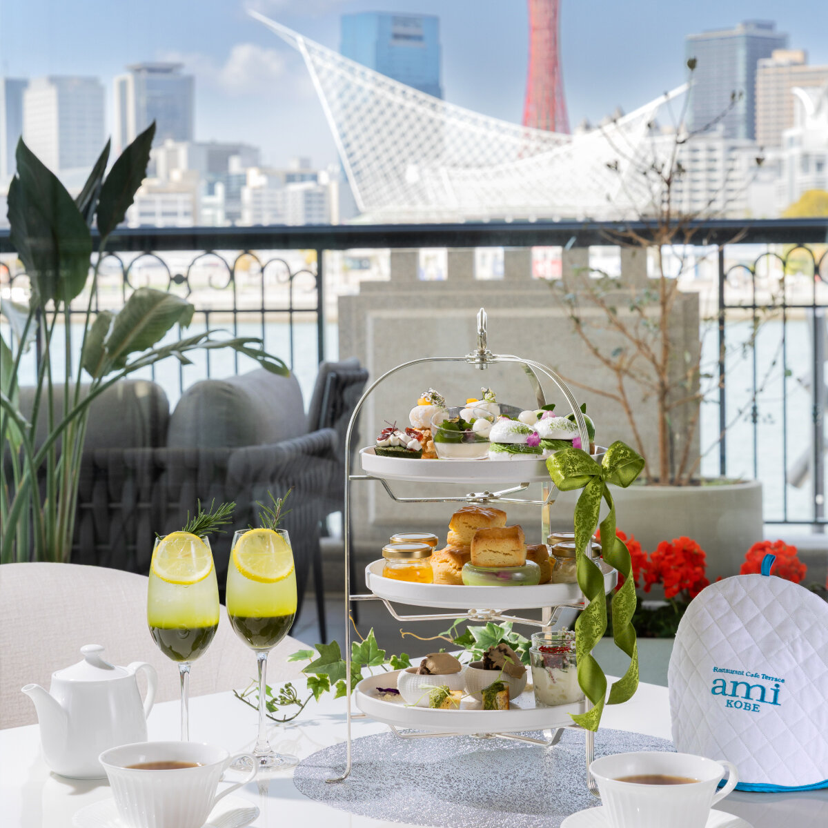 抹茶アフタヌーンティー【レストランカフェテラスami神戸】メイン画像