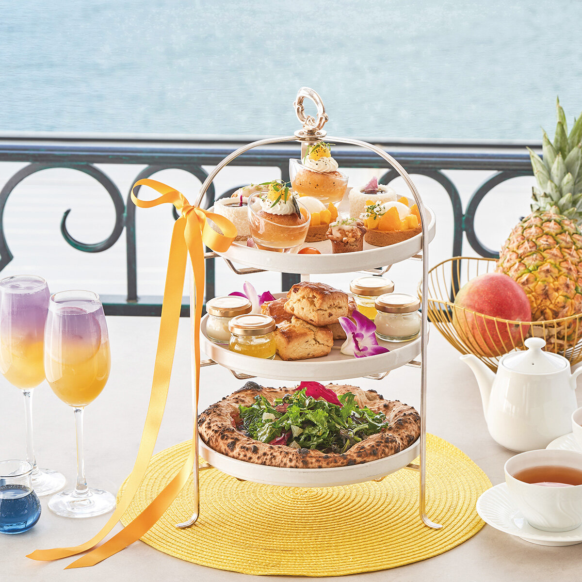 【レストランカフェテラス アミ 神戸】トロピカルアフタヌーンティー