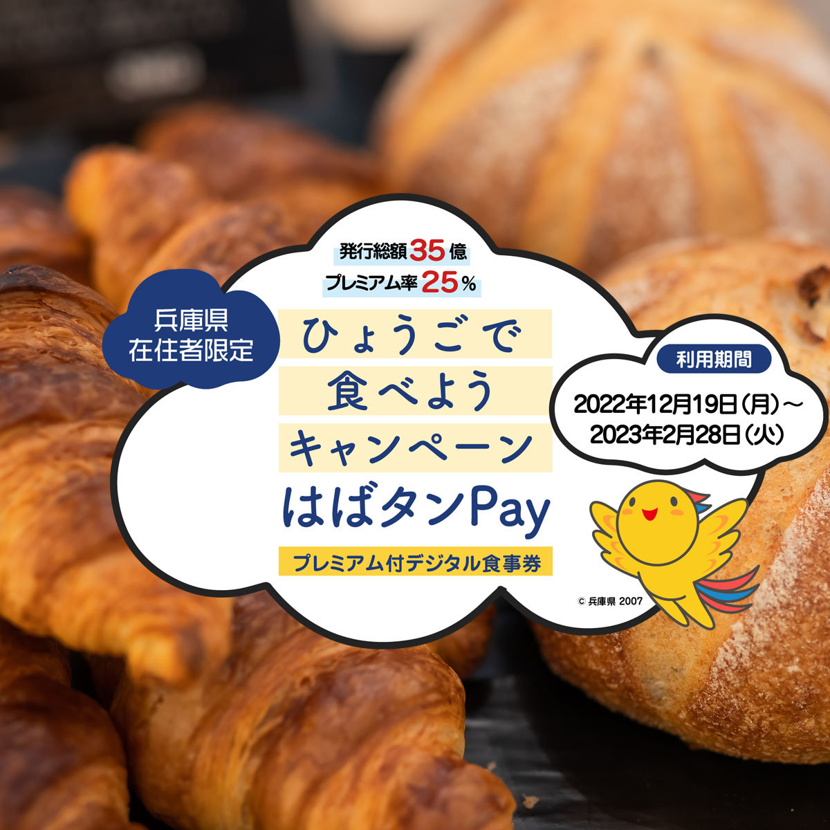 【兵庫県在住者限定】ひょうごで食べようキャンペーン ~ はばタンPay ~メイン画像